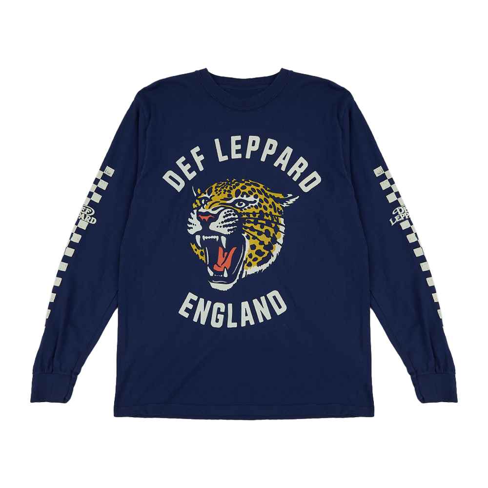 Def Leppard デフ・レパード 2002年 来日時 XツアーTシャツ 青 Def