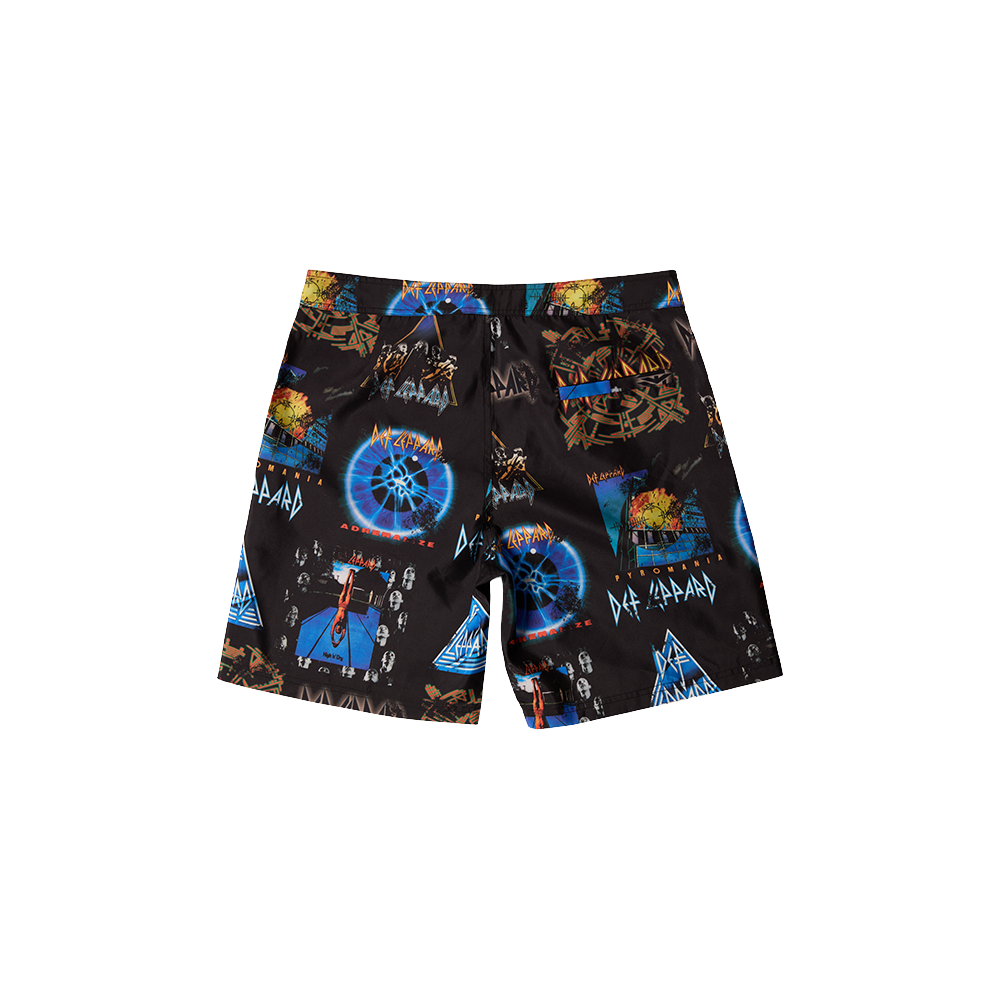 Def Leppard Covers Board Shorts Back