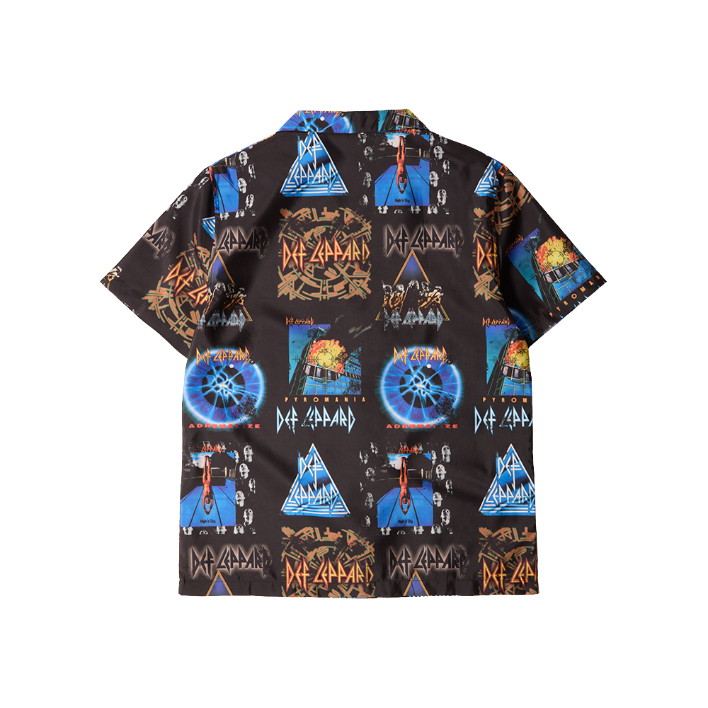 Def Leppard Covers Hawaiian Shirt Back