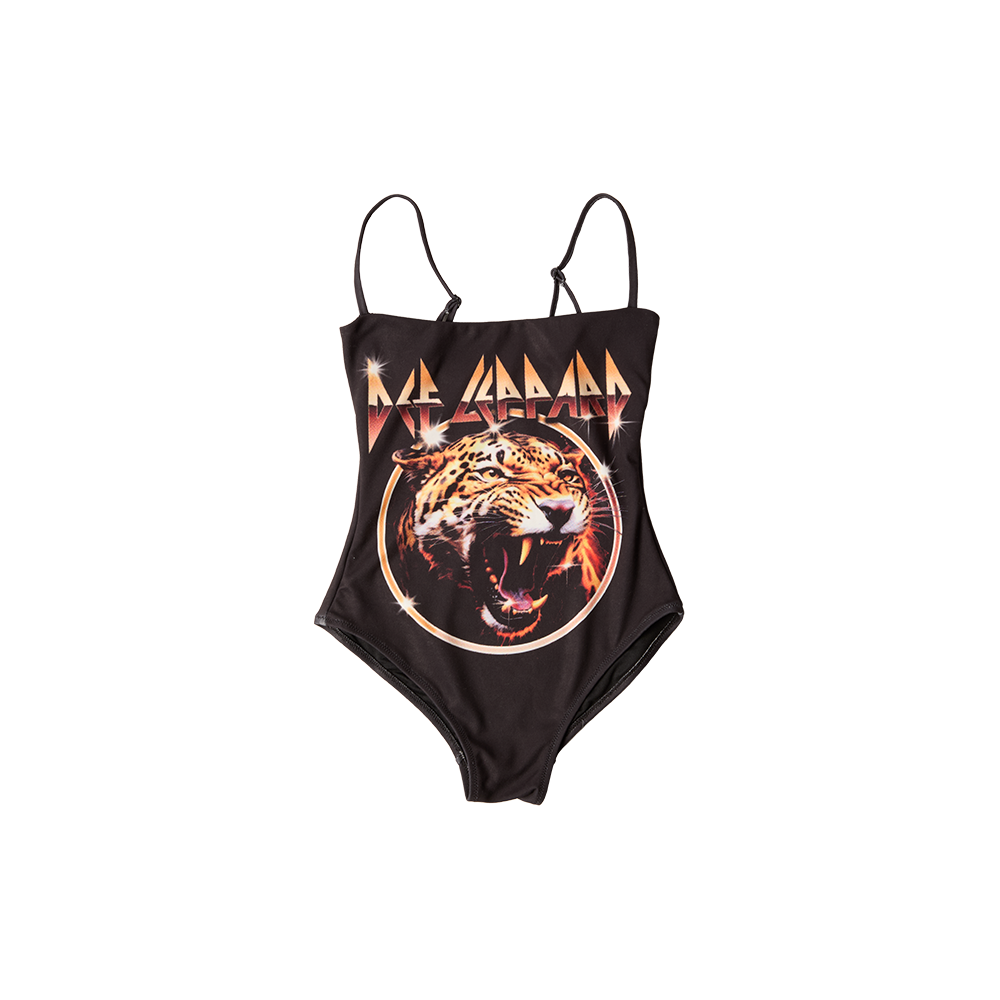 Def Leppard One Piece Swimsuit Front