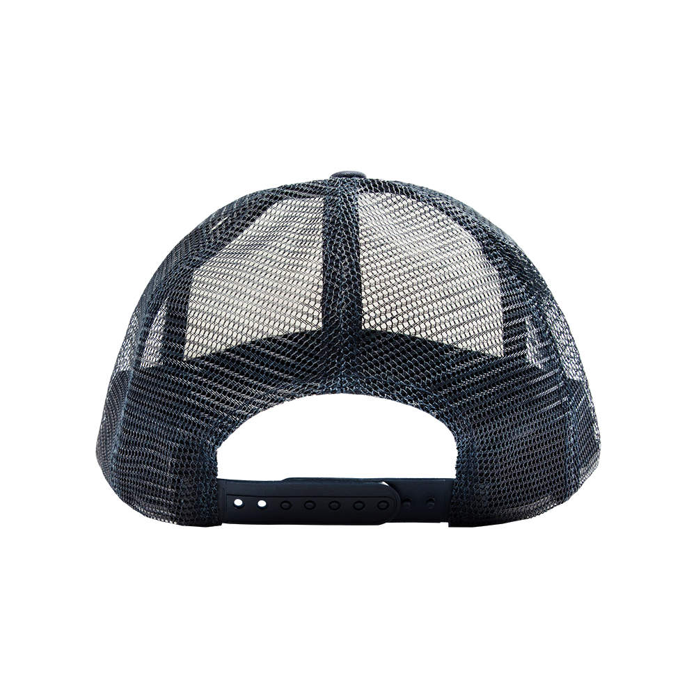 Rock Til You Drop Trucker Hat Back