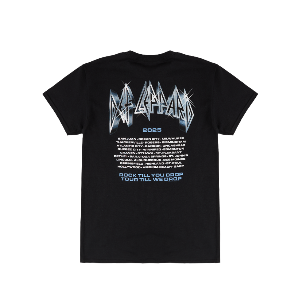 Pyromania Summer Tour 2025 Shirt Back