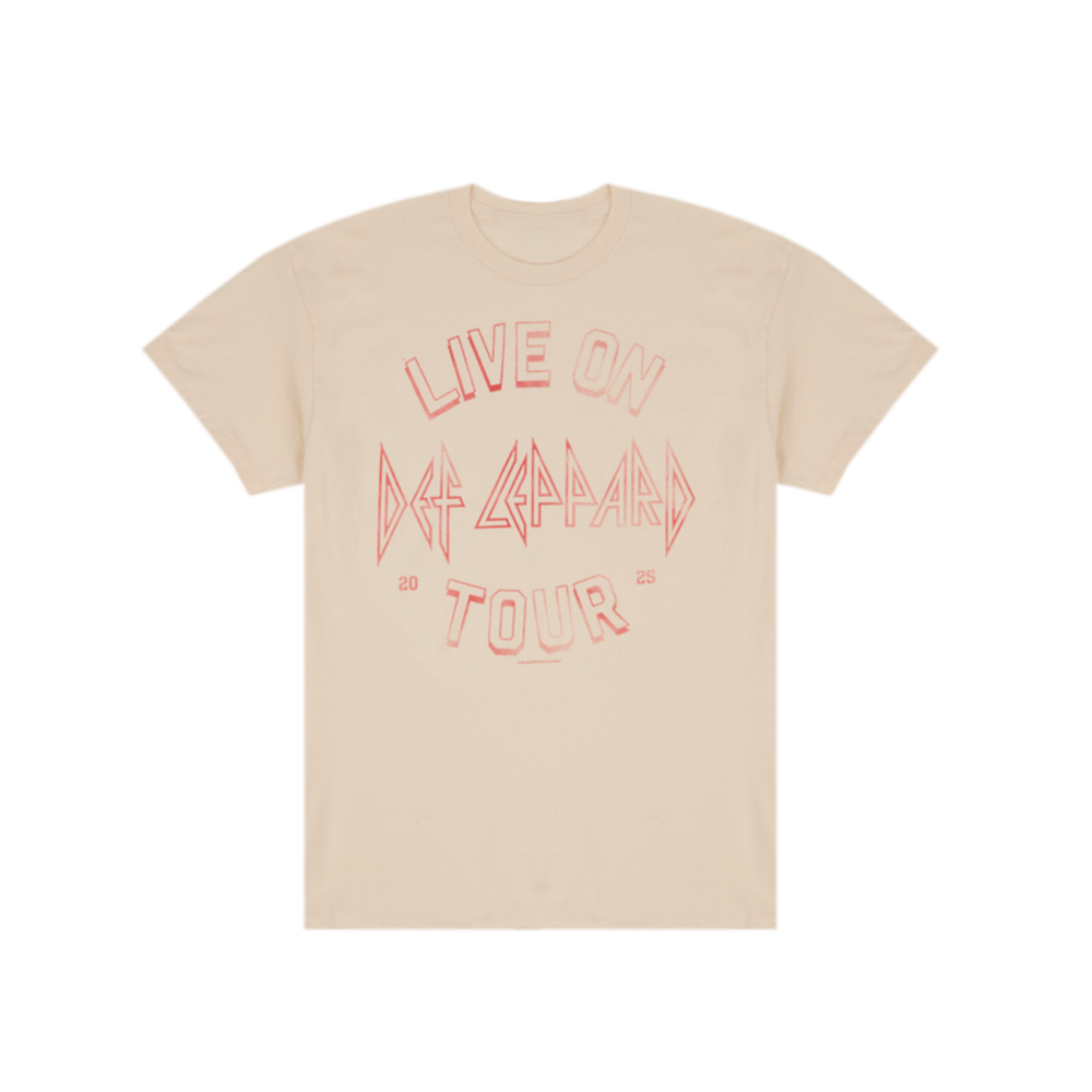 Live On Tour 2025 T-Shirt Front