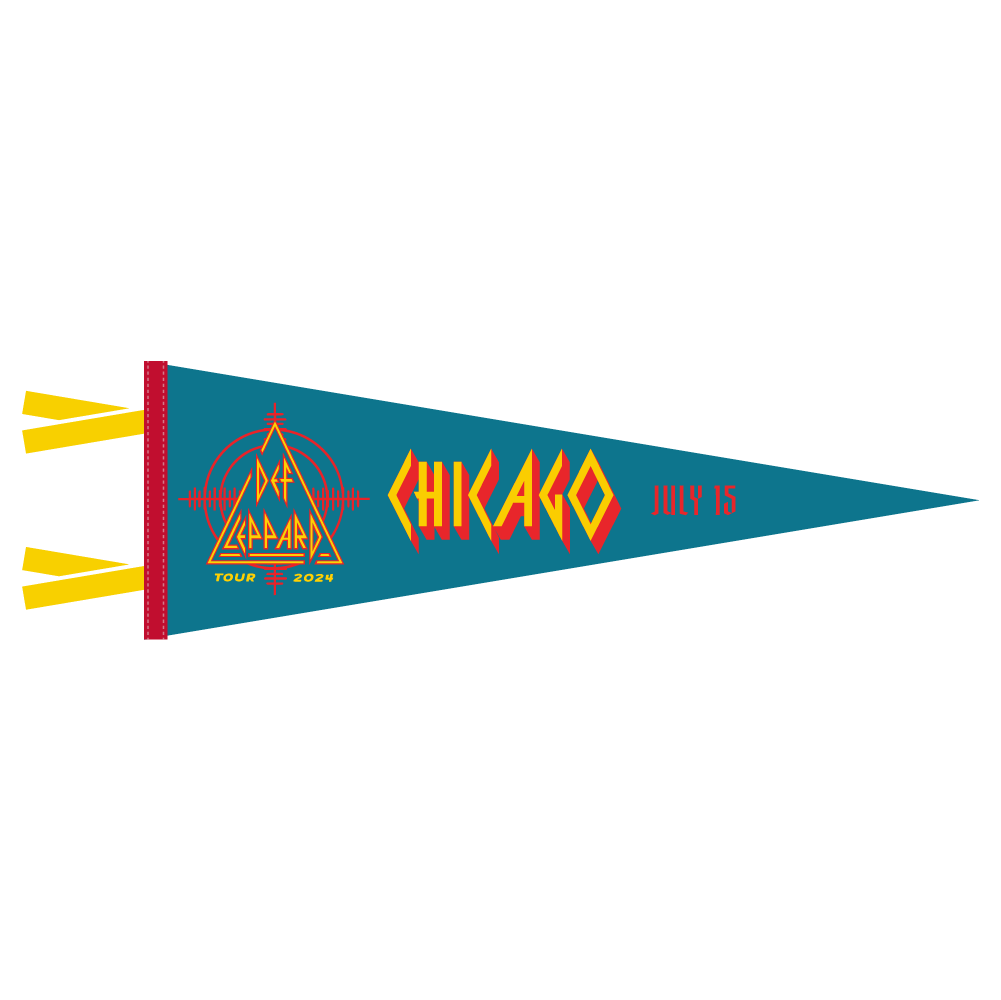 Def Leppard x Oxford Pennant 2024 Chicago, IL
