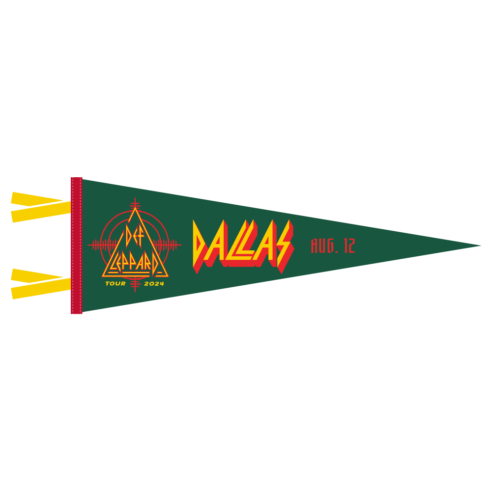 Def Leppard x Oxford Pennant 2024 Dallas, TX
