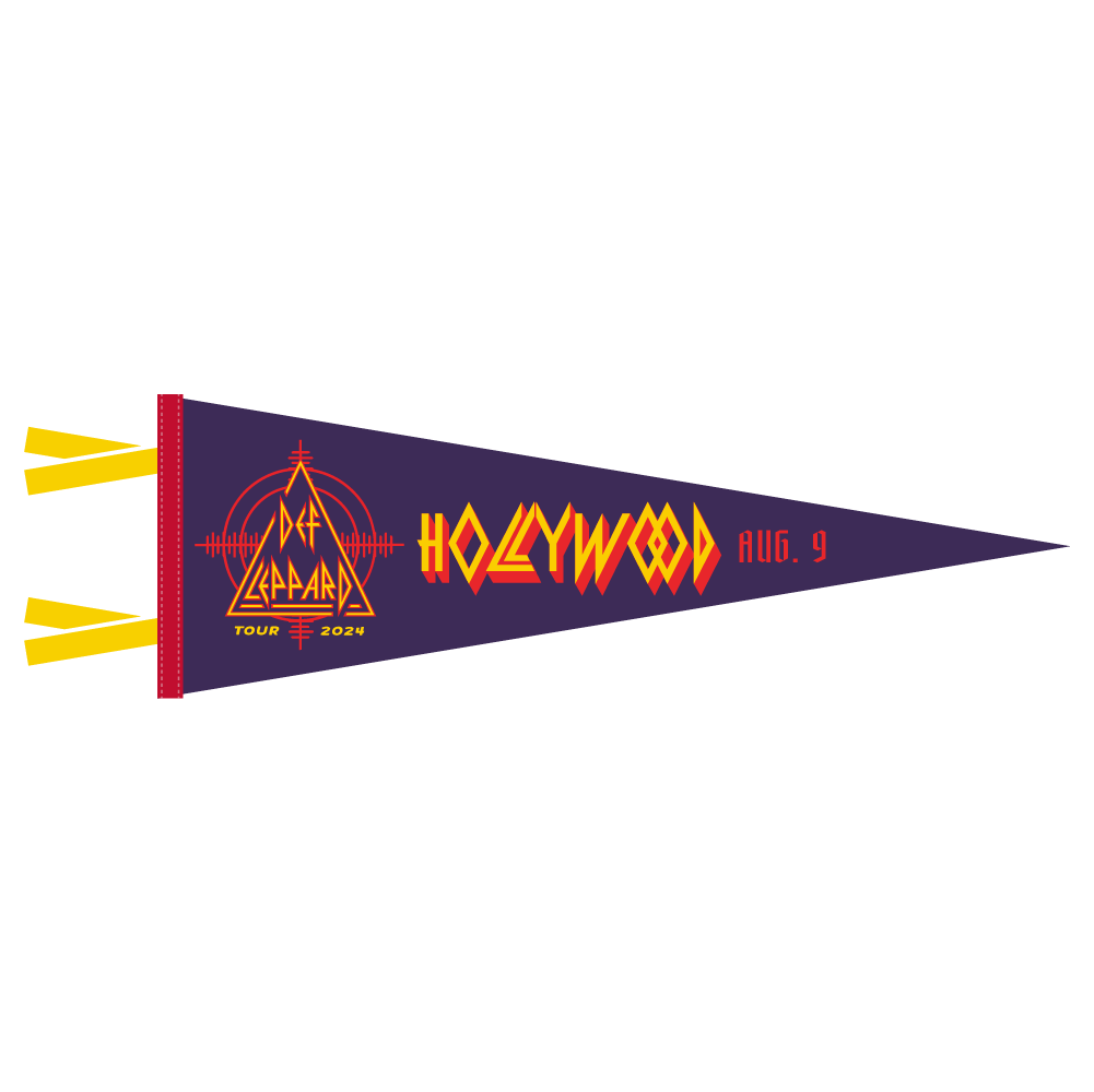 Def Leppard x Oxford Pennant 2024 Hollywood, FL