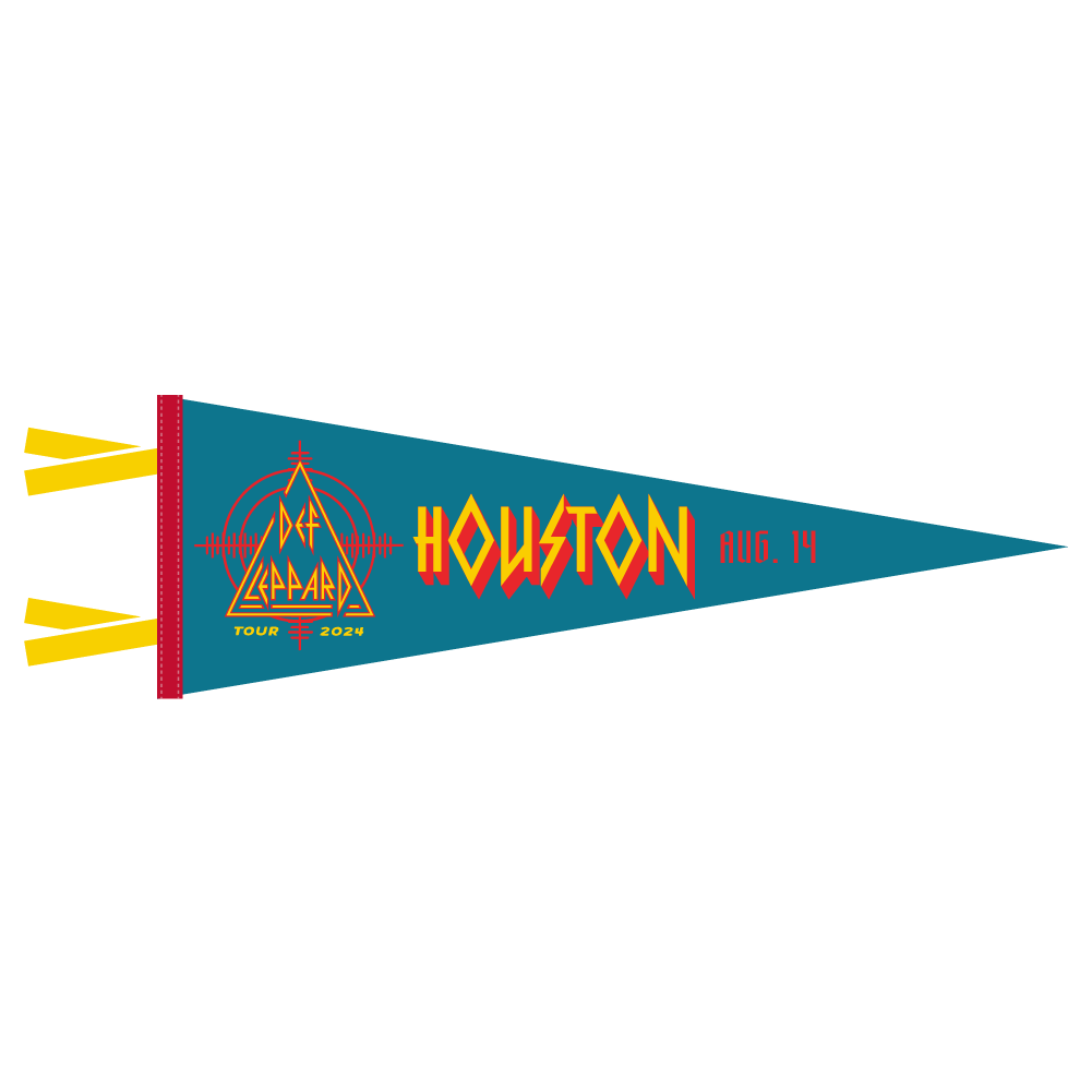 Def Leppard x Oxford Pennant 2024 Houston, TX