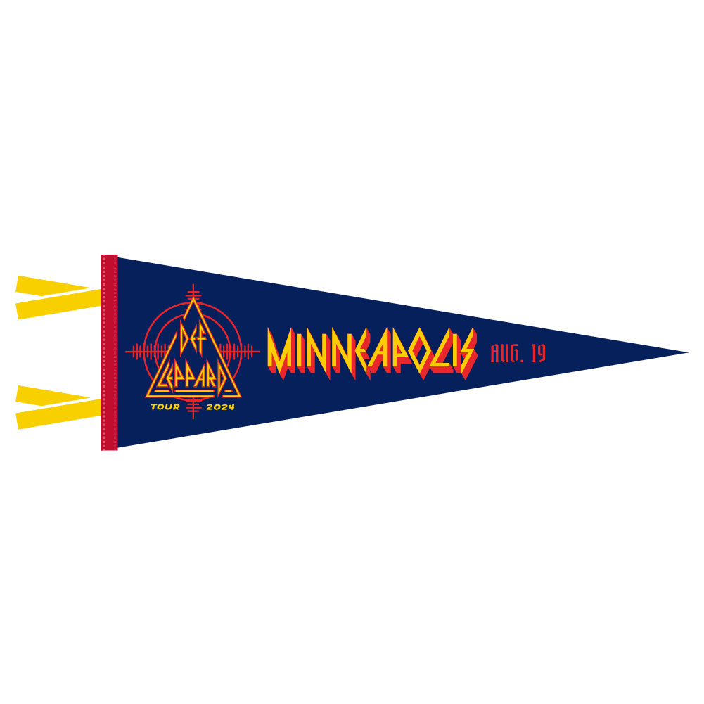 Def Leppard x Oxford Pennant 2024 Minneapolis, MN