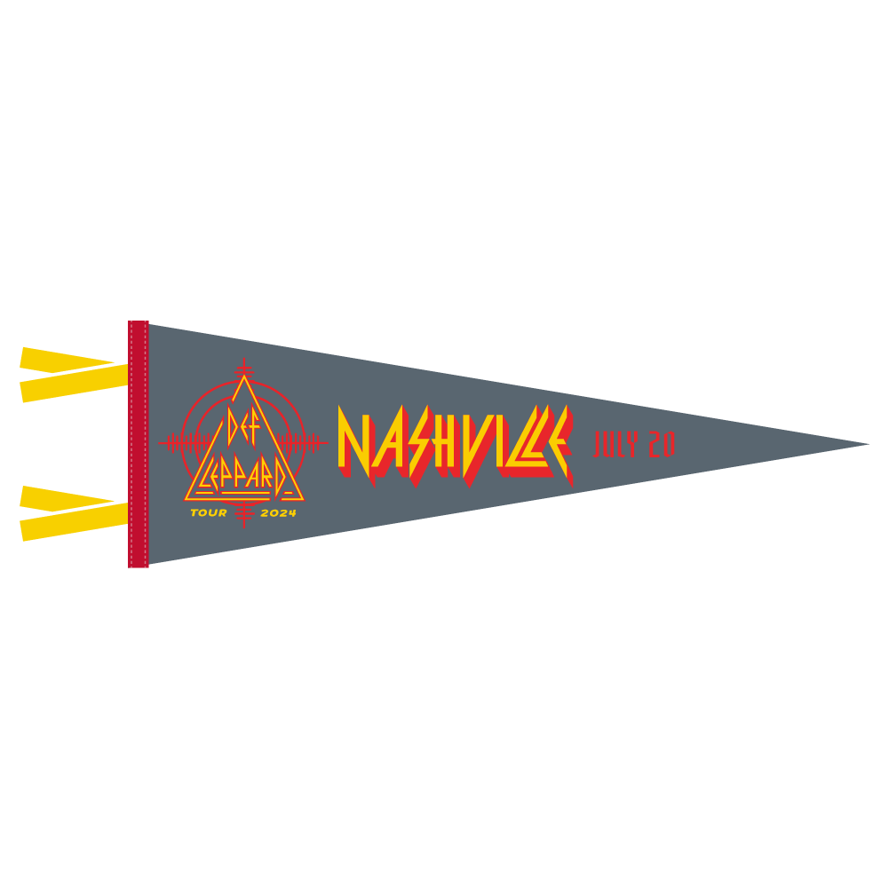 Def Leppard x Oxford Pennant 2024 Nashville, TN
