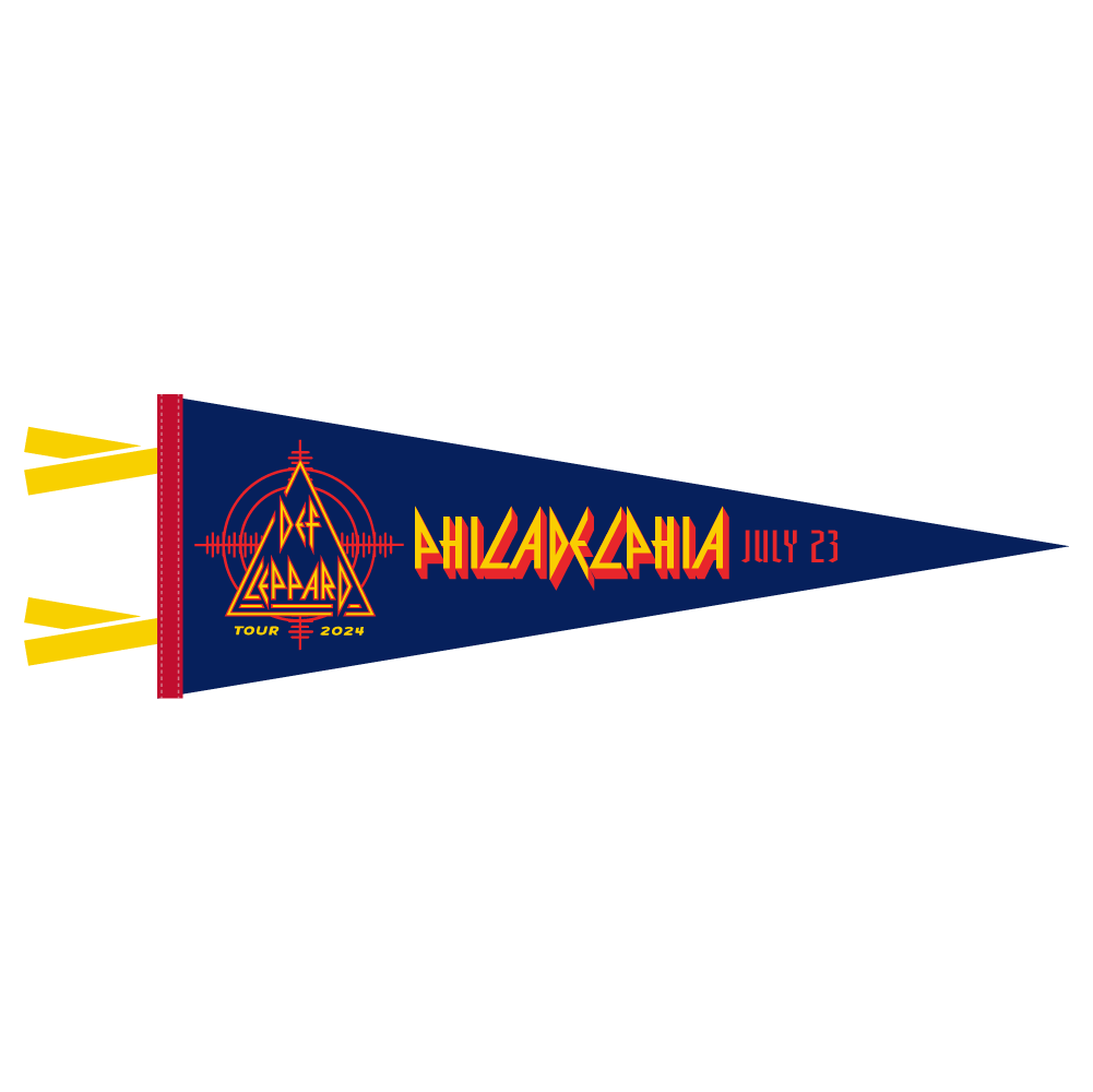 Def Leppard x Oxford Pennant 2024 Philadelphia, PA