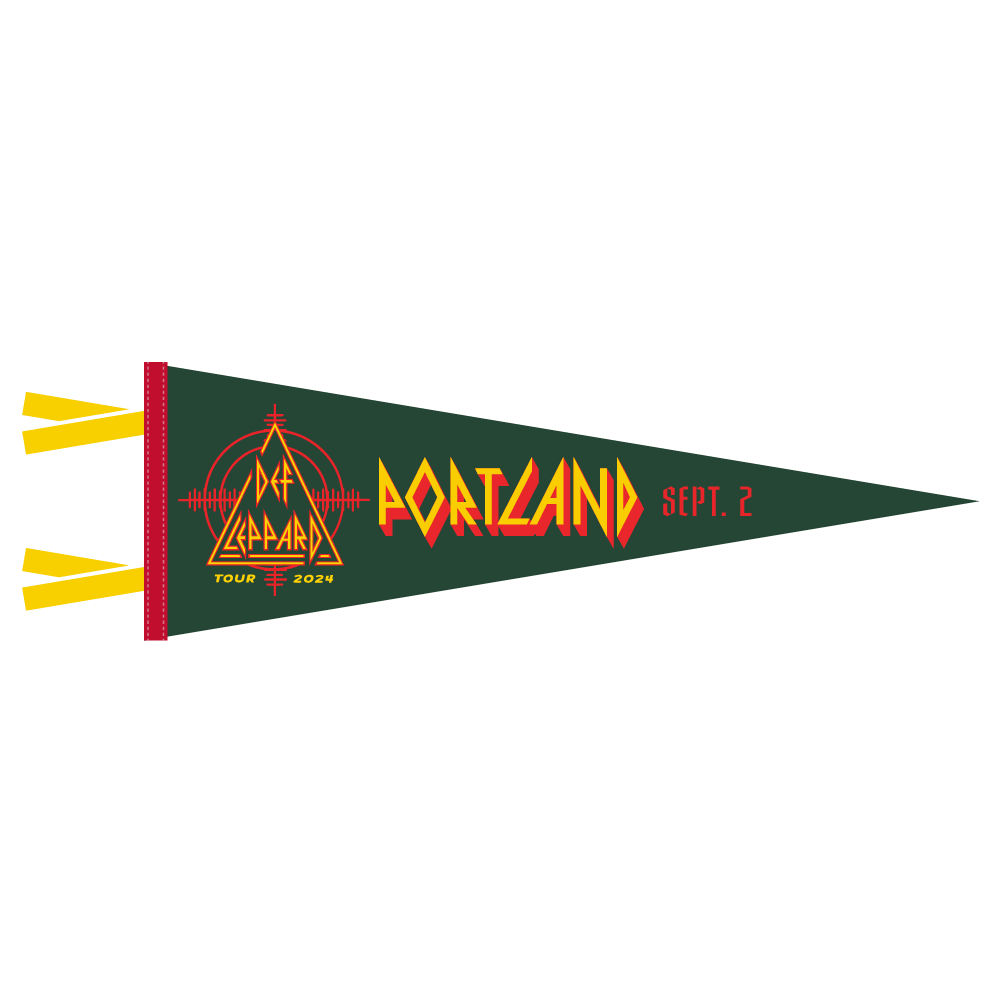 Def Leppard x Oxford Pennant 2024 Portland, OR