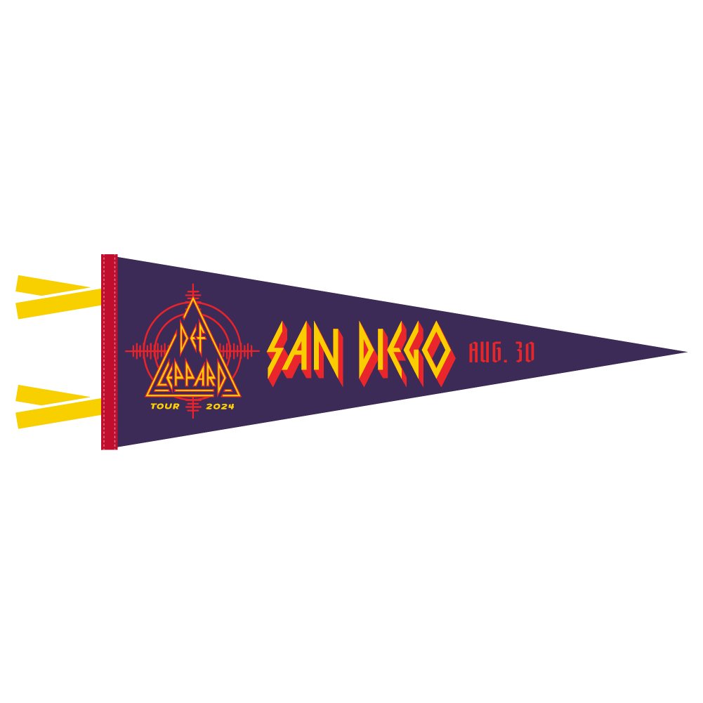 Def Leppard x Oxford Pennant 2024 San Diego, CA