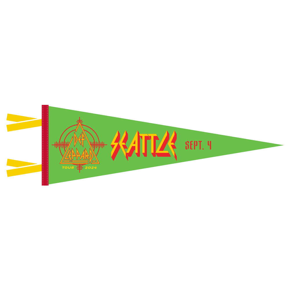 Def Leppard x Oxford Pennant 2024 Seattle, WA