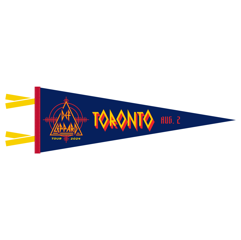 Def Leppard x Oxford Pennant 2024 Toronto, ON Def Leppard Official Store