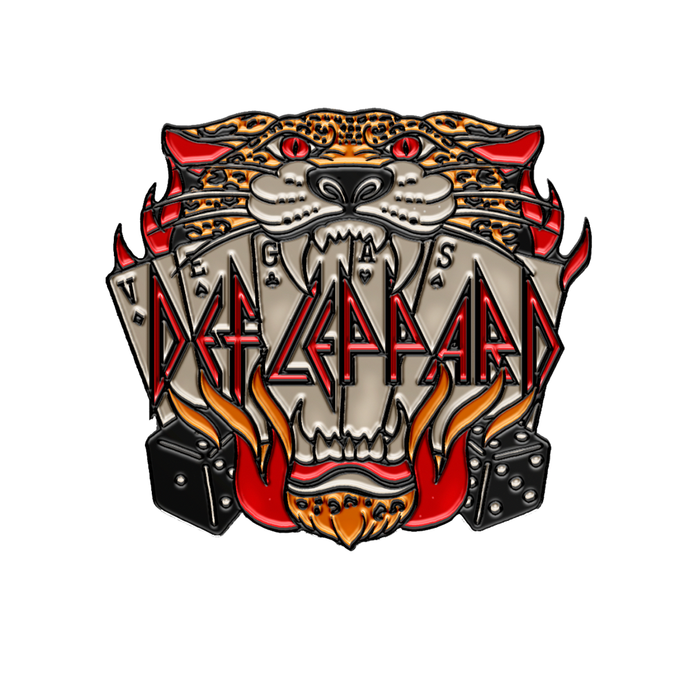 Vegas Cards Enamel Pin - Def Leppard Official Store