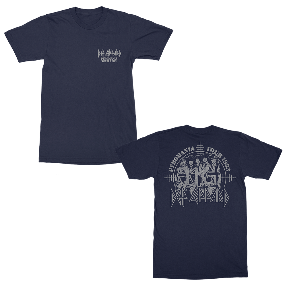 Pyromania Tour 1983 T-Shirt - Def Leppard Official Store Pyromania Tour 1983 T-Shirt - Def Leppard Official Store