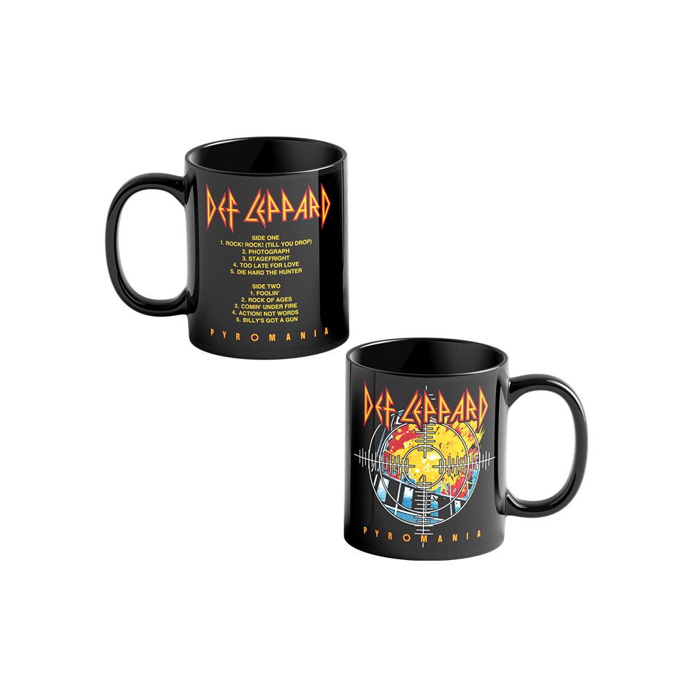 Pyromania Tracklist Mug