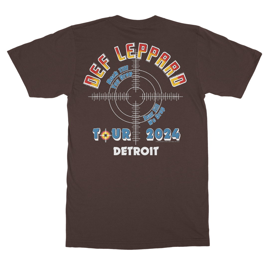 Detroit MI 2024 Tour T Shirt Def Leppard Official Store
