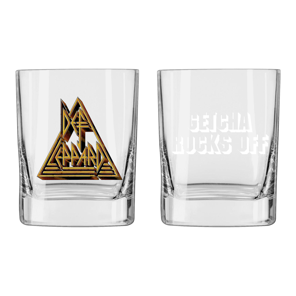 Rocks Off Whisky Glass Set Front + Back
