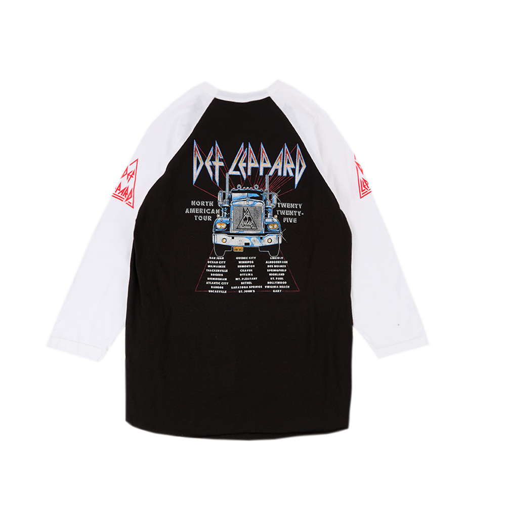 North America 2025 Tour Raglan Back