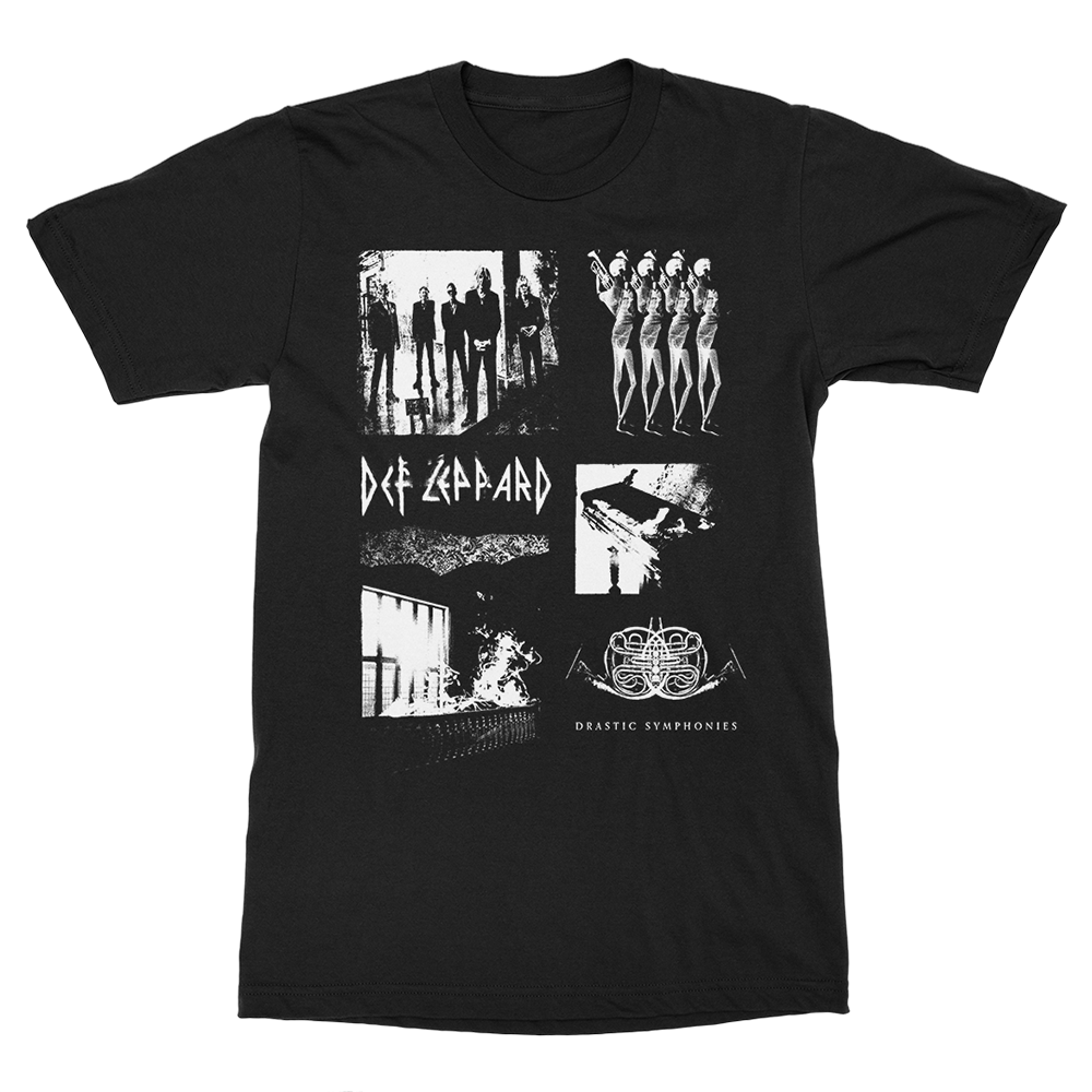 Official Def Leppard 'Glass Shatter' T-Shirt - Black, Licensed Band Merch