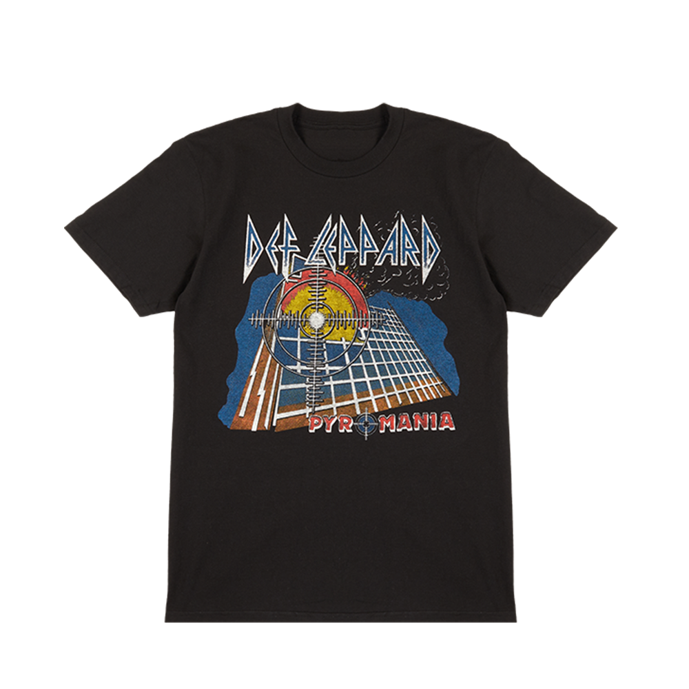 Pyromania Tracklist T-Shirt Front