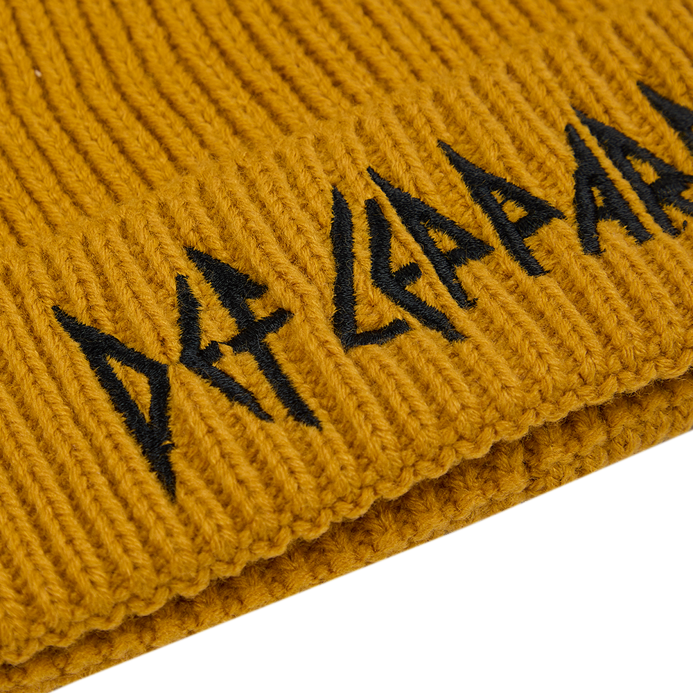 Logo Mustard Beanie Detail