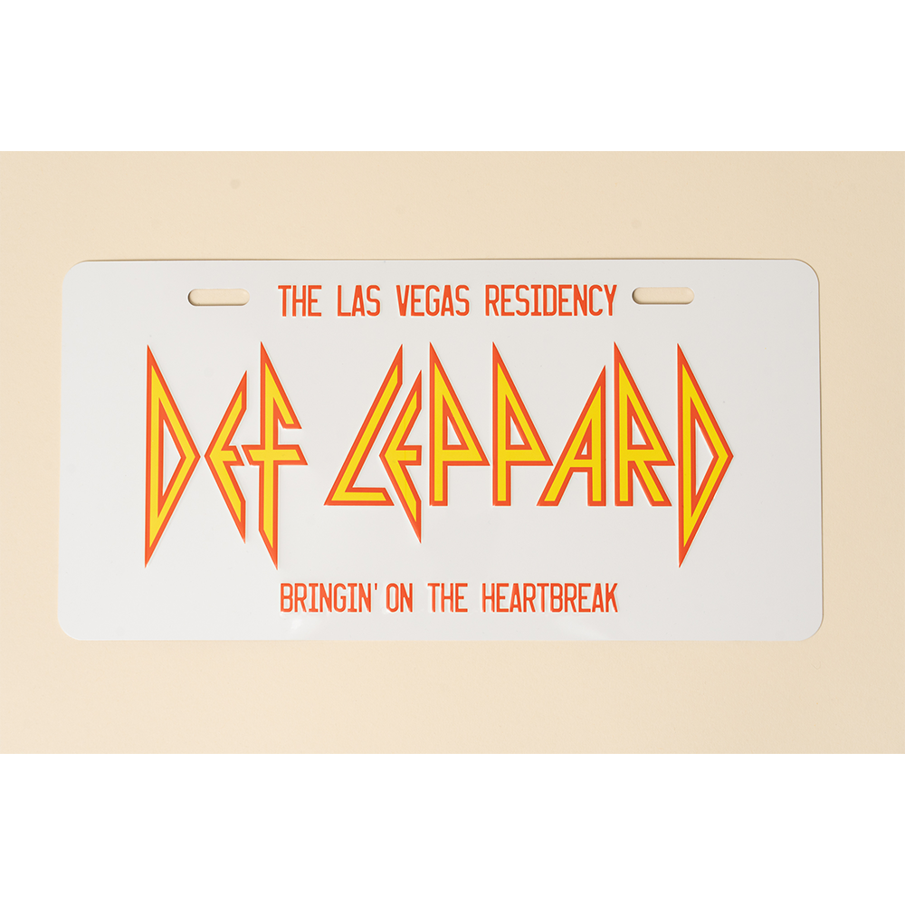 Heartbreak License Plate - Def Leppard Official Store Heartbreak License Plate - Def Leppard Official Store
