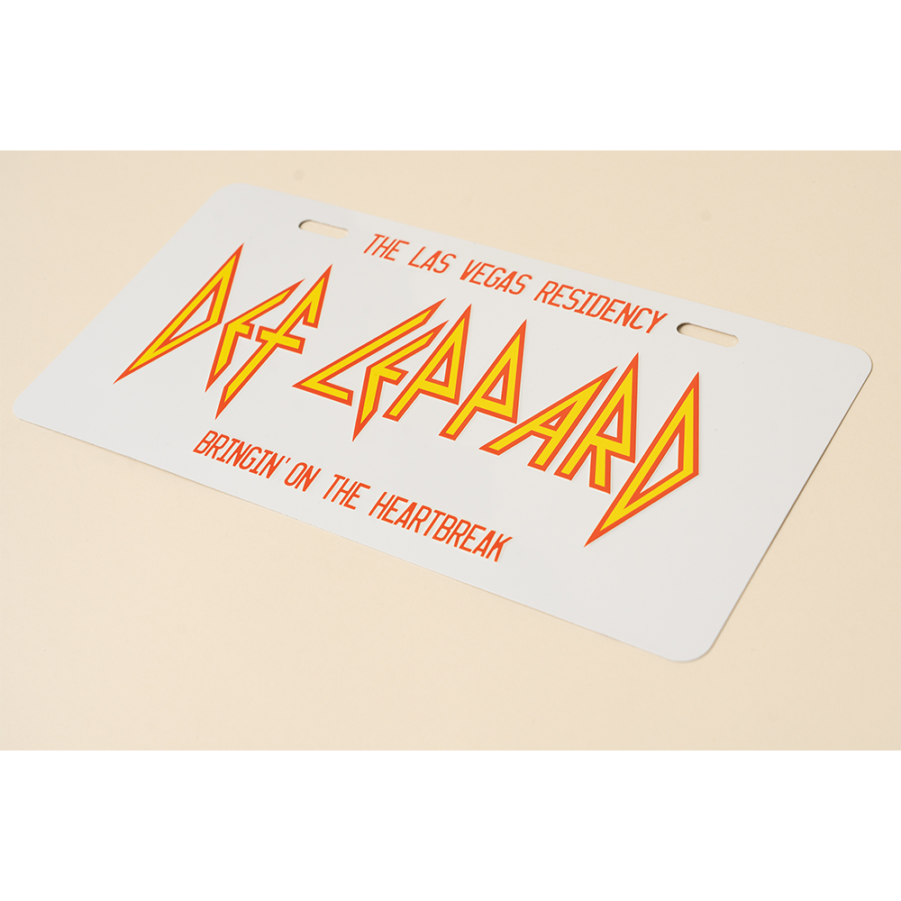 Heartbreak License Plate - Def Leppard Official Store Heartbreak License Plate - Def Leppard Official Store