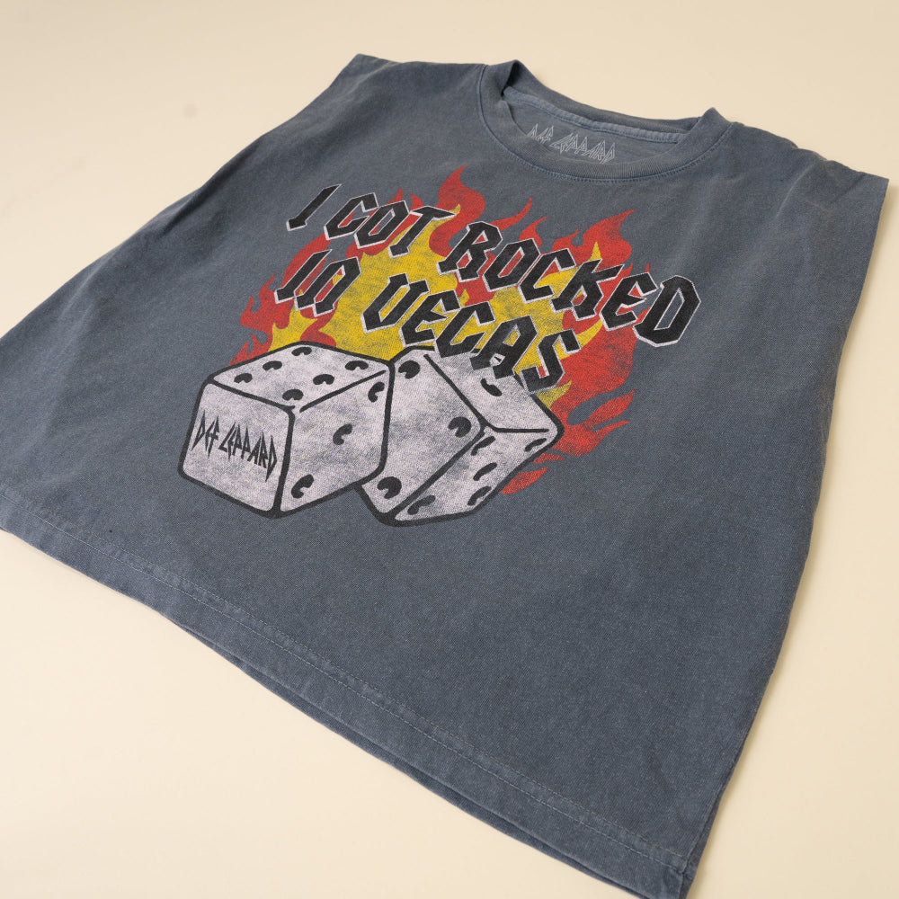 I Got Rocked In Vegas Women's Crop T-Shirt - Def Leppard Official Store