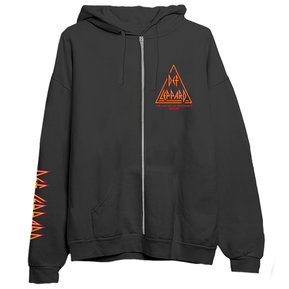 Live Las Vegas Zip Hoodie Front