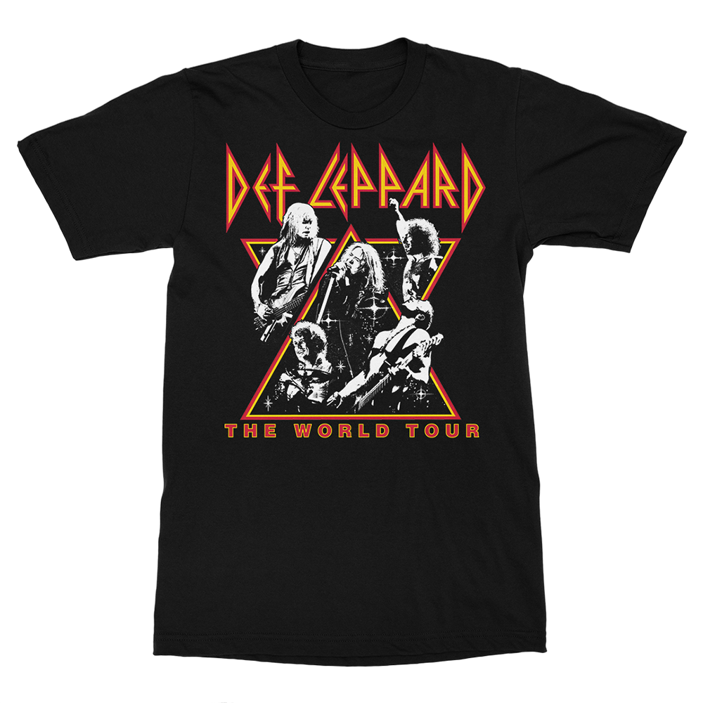 World Tour Black T-Shirt Front