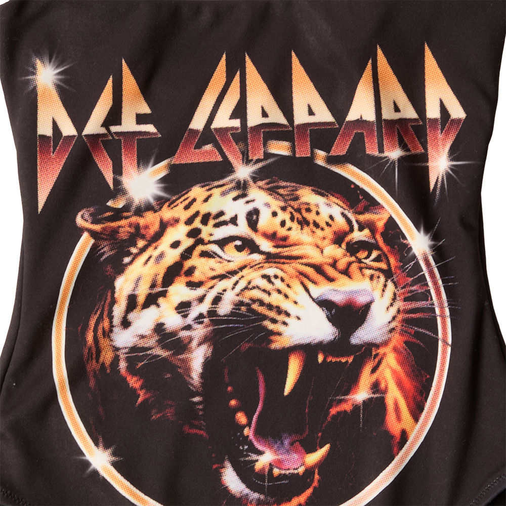 Def Leppard One Piece Swimsuit Detail