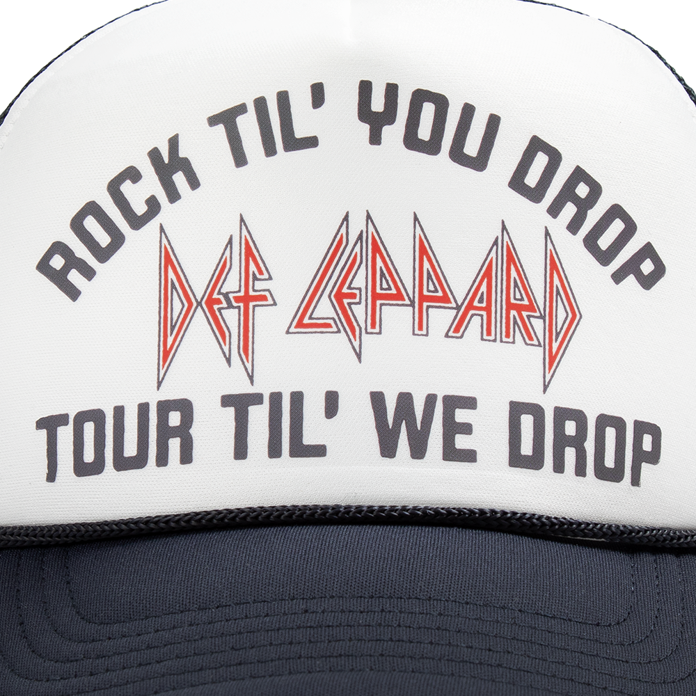 Rock Til You Drop Trucker Hat - Def Leppard Official Store Rock Til You Drop Trucker Hat - Def Leppard Official Store