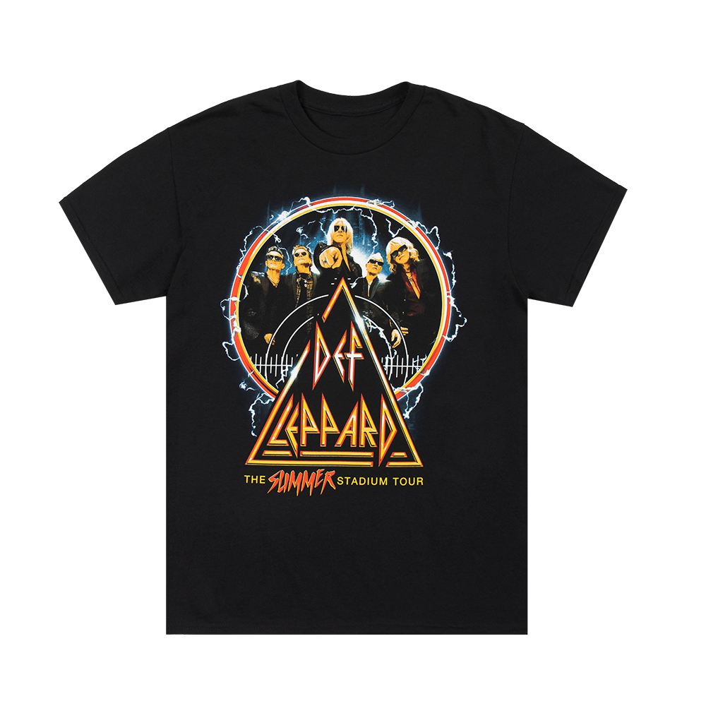 Def Leppard Shirt Def Leppard & Journey Summer Stadium Tour 2024 Signature T -Shirt - 3 Styles, Black Cotton Def Leppard Posters - Foto 2