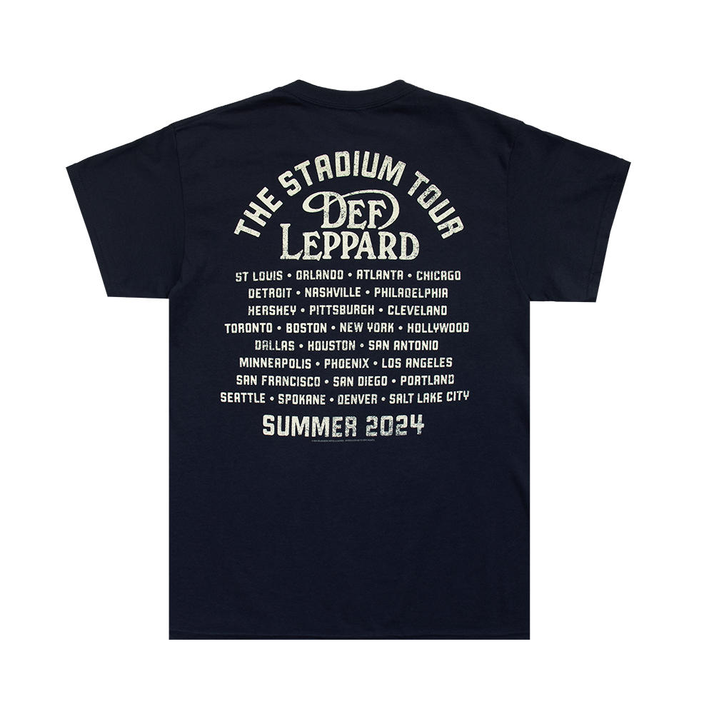 Union Jack Summer Stadium Tour T-Shirt Back