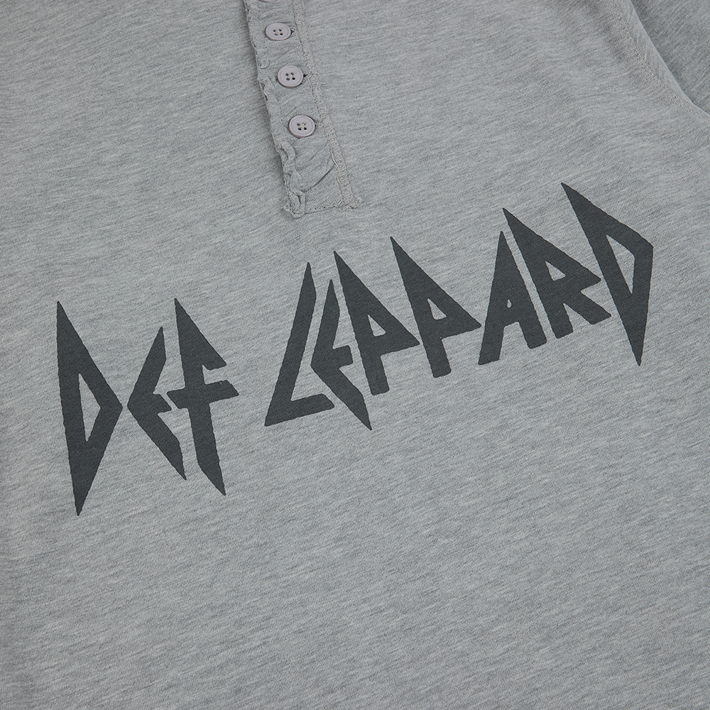Rock Of Ages Jersey Henley Front Detail