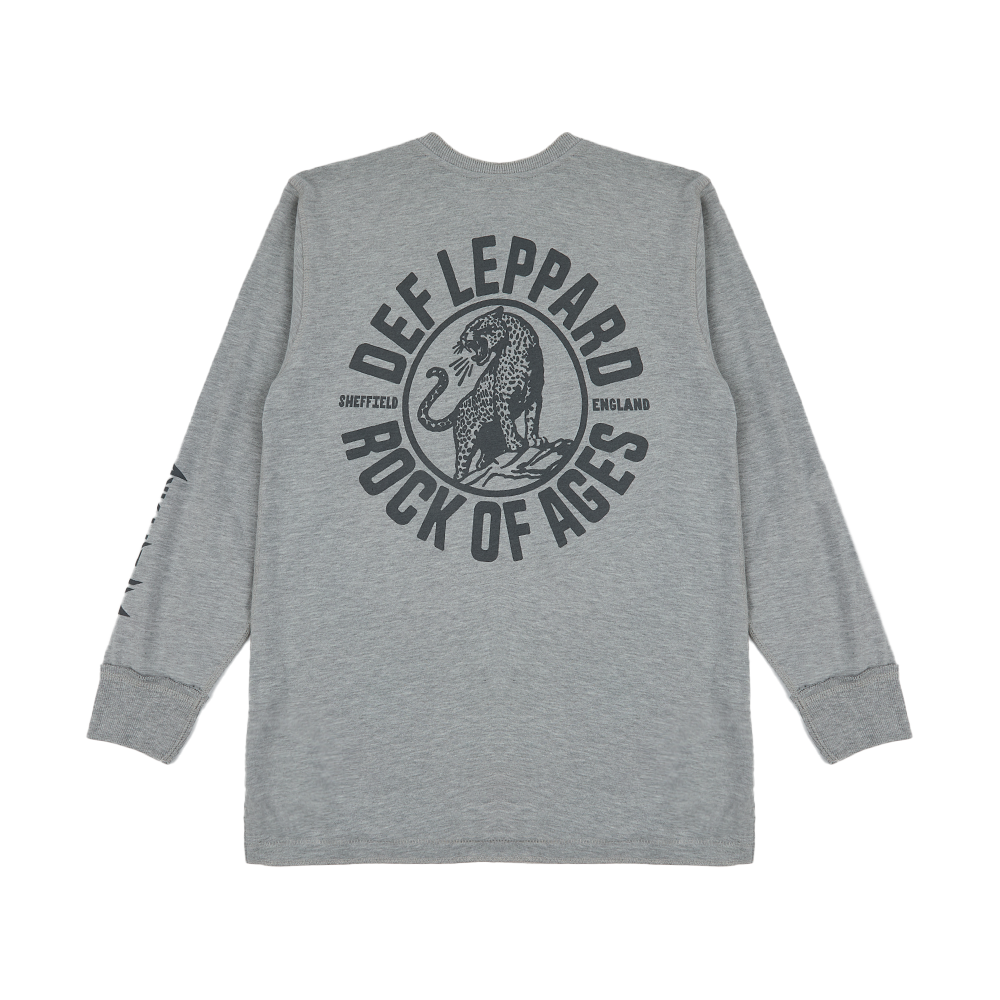 Rock Of Ages Jersey Henley Back