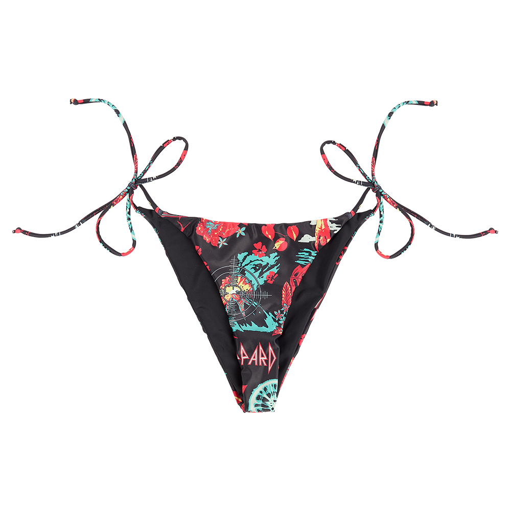 Fierce Black Bikini Bottoms Front