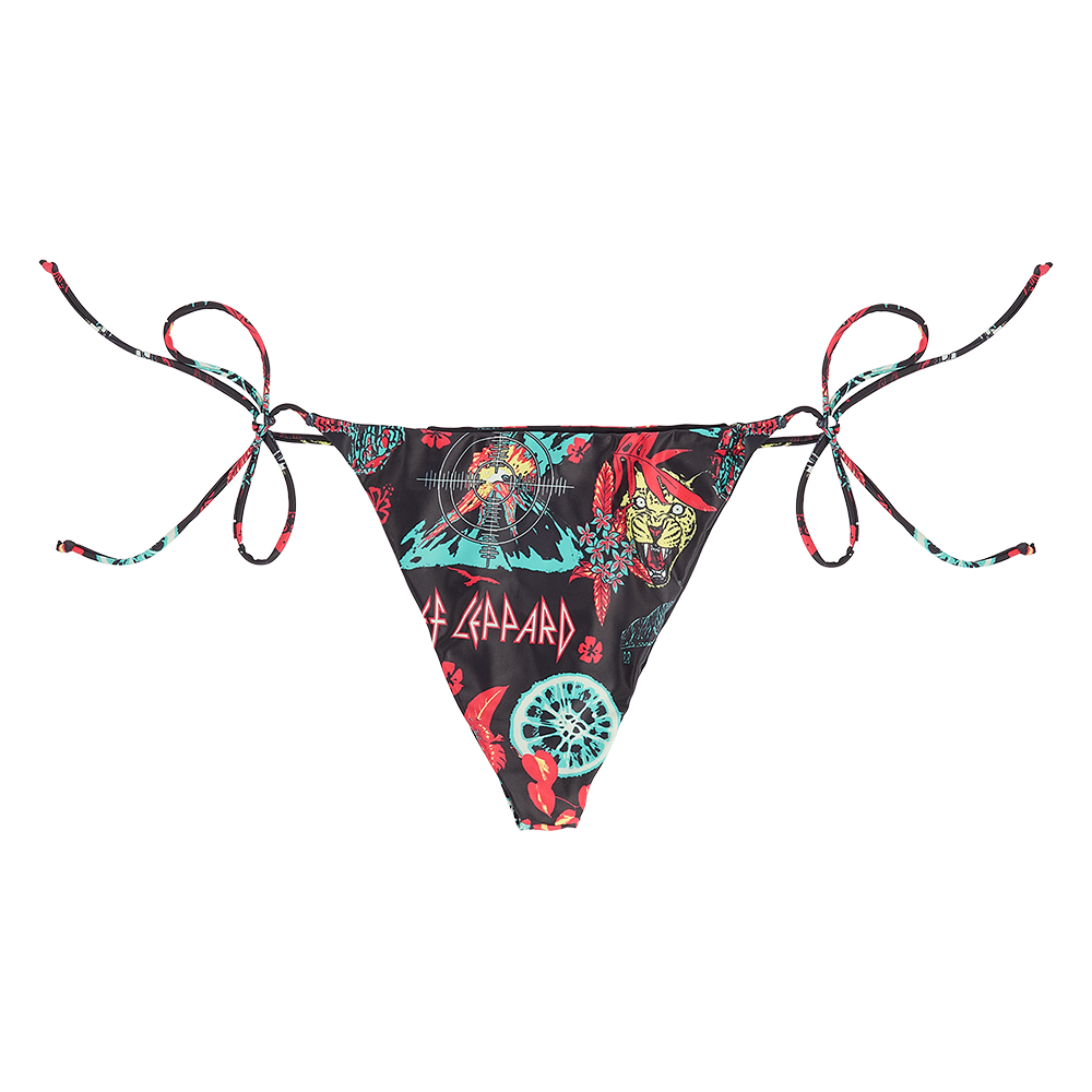 Fierce Black Bikini Bottoms Back