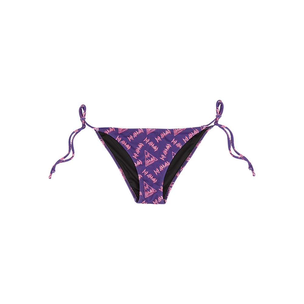 Def Leppard Logo Two Piece Bikini Bottom Front
