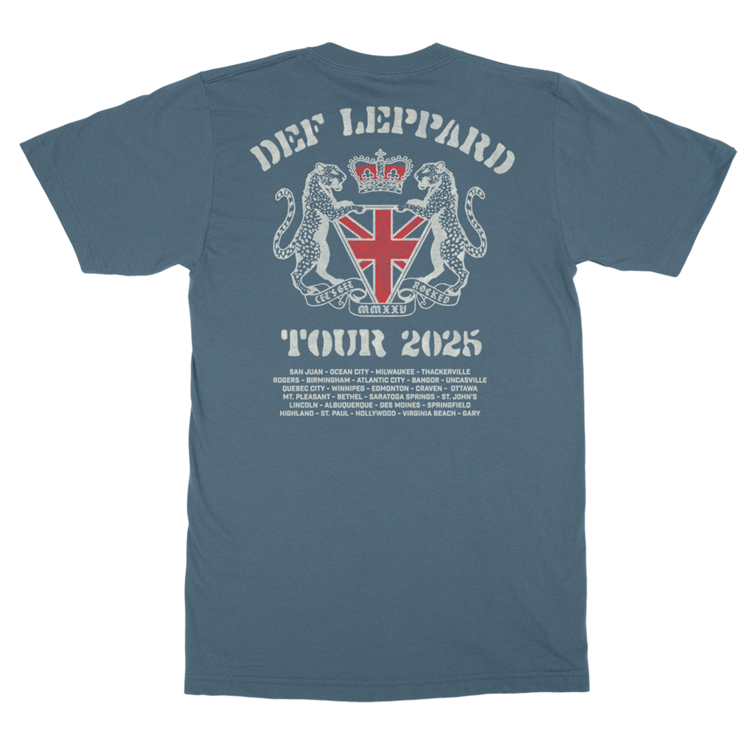 Let’s Get Rocked 2025 Tour T-Shirt Back