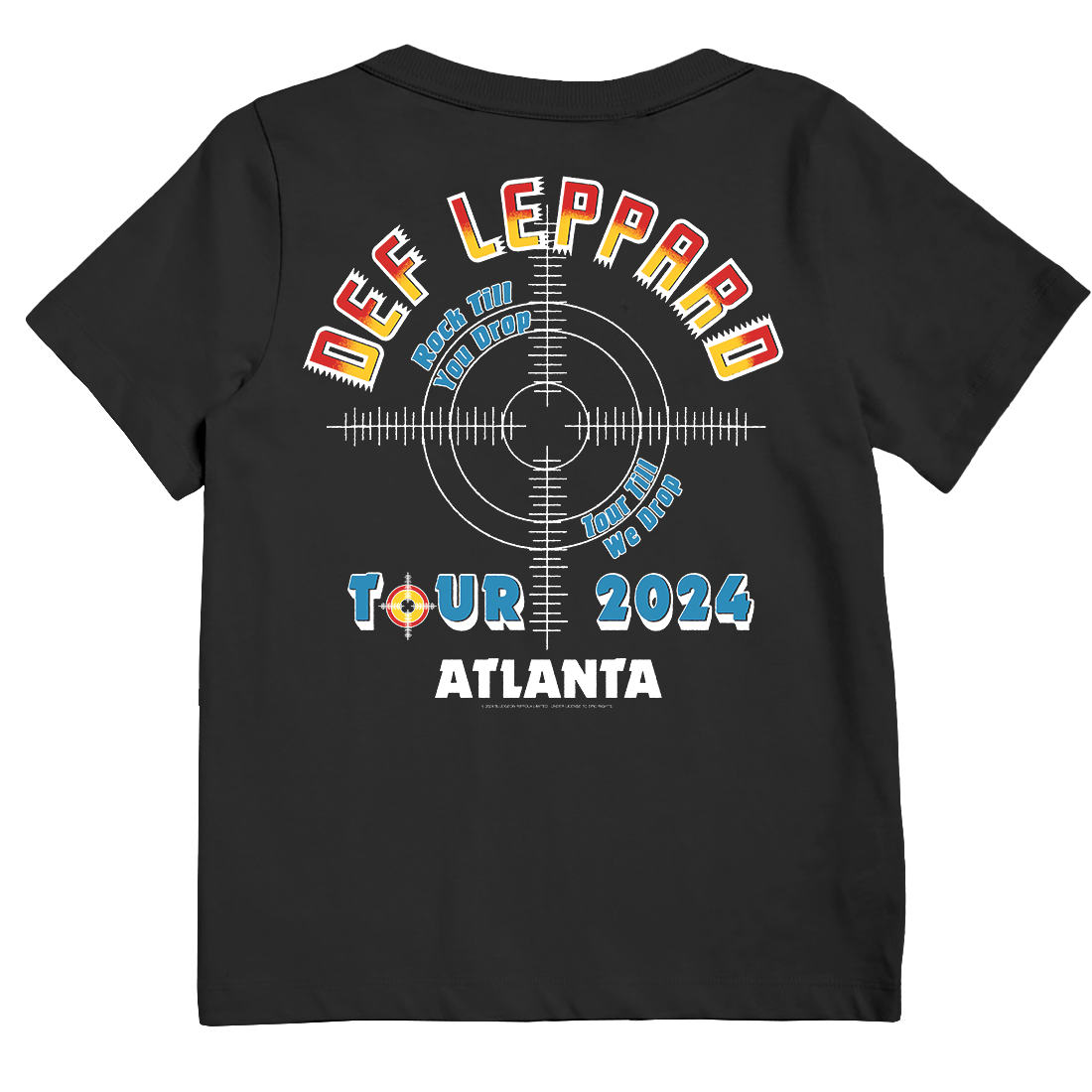 Atlanta, GA 2024 Tour Kids T-Shirt Back