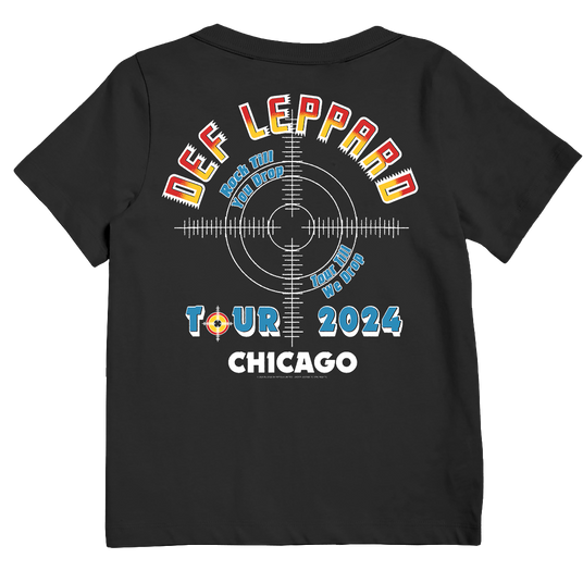Chicago, IL 2024 Tour Kids T-Shirt Back