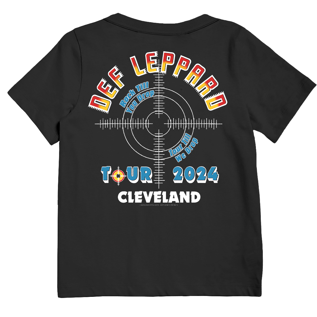 Cleveland, OH 2024 Tour Kids T-Shirt Back