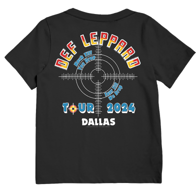 Dallas, TX 2024 Tour Kids T-Shirt Back