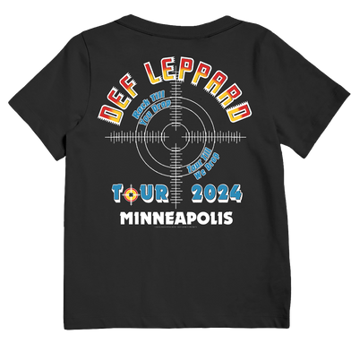  Minneapolis, MN 2024 Tour Kids T-Shirt Back