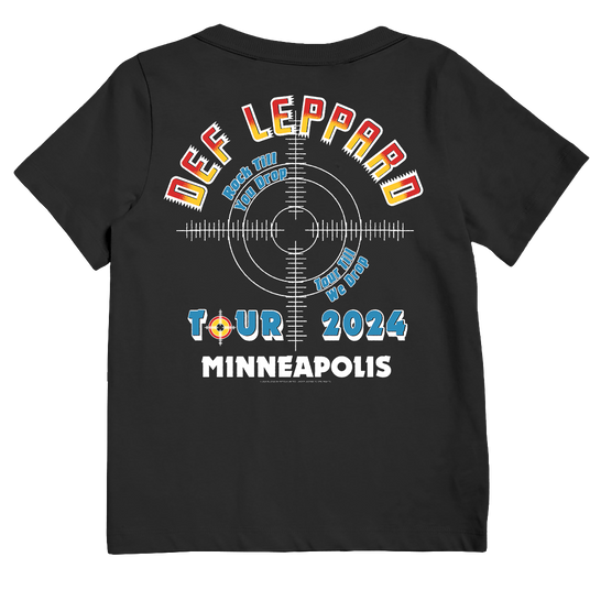  Minneapolis, MN 2024 Tour Kids T-Shirt Back