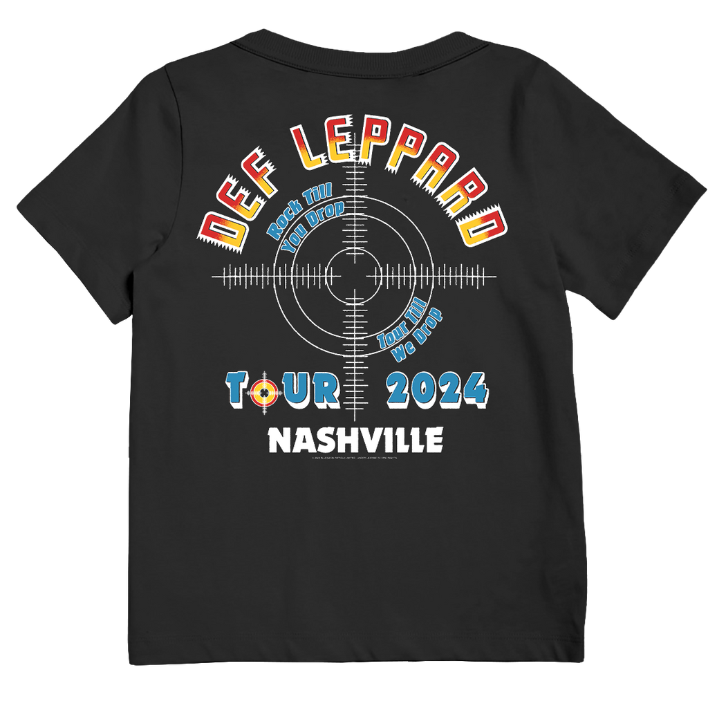 Nashville, TN 2024 Tour Kids T-Shirt Back