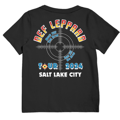 Salt Lake City, UT 2024 Tour Kids T-Shirt Back